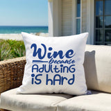 Davey Textual Reversible Indoor/Outdoor Square Pillow