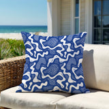 Dominique Coral Reefs Lumbar Indoor/Outdoor Throw Pillow