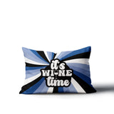 Downton It's Wine Lumbar Indoor/Outdoor Throw Pillow