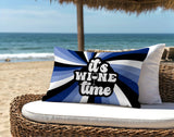 Downton It's Wine Lumbar Indoor/Outdoor Throw Pillow