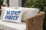 Fairfield Wine Party Lumbar Indoor/Outdoor Throw Pillow