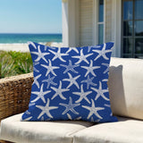 Fletcher Star Fish Square Indoor/Outdoor Throw Pillow