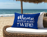 Fulham Mama Needs Lumbar Indoor/Outdoor Throw Pillow