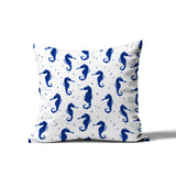 Hemmings Seahorse Square Indoor/Outdoor Throw Pillow