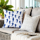 Hemmings Seahorse Square Indoor/Outdoor Throw Pillow