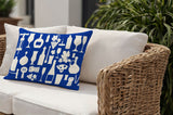 Hyatt Wine And Lumbar Indoor/Outdoor Throw Pillow