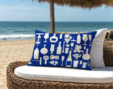 Hyatt Wine And Lumbar Indoor/Outdoor Throw Pillow