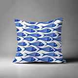 Kieran Fish Square Indoor/Outdoor Throw Pillow