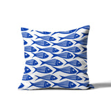 Kieran Fish Square Indoor/Outdoor Throw Pillow