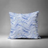 Madden Ocean Waves Square Indoor/Outdoor Throw Pillow
