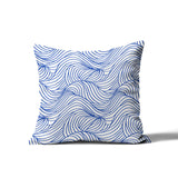 Madden Ocean Waves Square Indoor/Outdoor Throw Pillow