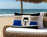 Molsley Wine Bottle Lumbar Indoor/Outdoor Throw Pillow