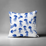 Octavian Jellyfish Square Indoor/Outdoor Throw Pillow