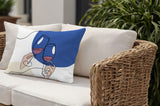 Penny Two Hands Lumbar Indoor/Outdoor Throw Pillow