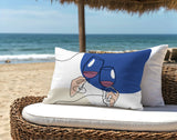 Penny Two Hands Lumbar Indoor/Outdoor Throw Pillow
