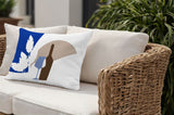 Potter Wine Glass Lumbar Indoor/Outdoor Throw Pillow