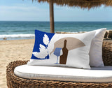 Potter Wine Glass Lumbar Indoor/Outdoor Throw Pillow