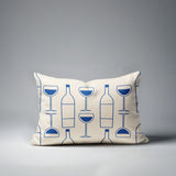 Purcill Wine Glass Lumbar Indoor/Outdoor Throw Pillow