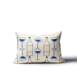 Purcill Wine Glass Lumbar Indoor/Outdoor Throw Pillow