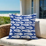 Queeston Fish Square Indoor/Outdoor Throw Pillow