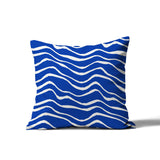 Richardson Ocean Waves Square Indoor/Outdoor Throw Pillow