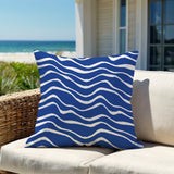 Richardson Ocean Waves Lumbar Indoor/Outdoor Throw Pillow