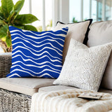Richardson Ocean Waves Lumbar Indoor/Outdoor Throw Pillow