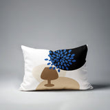 Savon Wine Glass Lumbar Indoor/Outdoor Throw Pillow