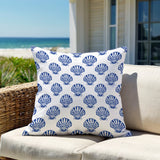 Sebastine Sea Shell Square Indoor/Outdoor Throw Pillow