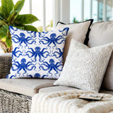 Shirley Octopus Square Indoor/Outdoor Throw Pillow