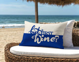 Stevenson But First Lumbar Indoor/Outdoor Throw Pillow
