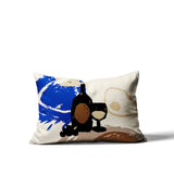 Tate Wine Bottle Lumbar Indoor/Outdoor Throw Pillow