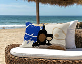 Tate Wine Bottle Lumbar Indoor/Outdoor Throw Pillow