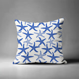 Theba Star Fish Square Indoor/Outdoor Throw Pillow