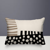 Nea Abstract Reversible Indoor/Outdoor Rectangular Pillow