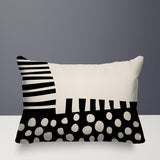 Nea Abstract Reversible Indoor/Outdoor Rectangular Pillow