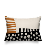 Nea Abstract Reversible Indoor/Outdoor Rectangular Pillow