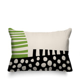 Nea Abstract Reversible Indoor/Outdoor Rectangular Pillow