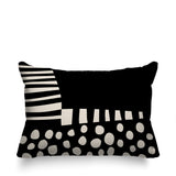 Nea Abstract Reversible Indoor/Outdoor Rectangular Pillow