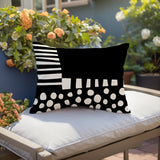 Nea Abstract Reversible Indoor/Outdoor Rectangular Pillow