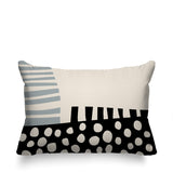 Nea Abstract Reversible Indoor/Outdoor Rectangular Pillow