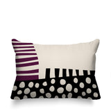 Nea Abstract Reversible Indoor/Outdoor Rectangular Pillow
