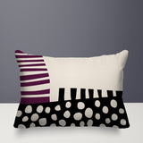 Nea Abstract Reversible Indoor/Outdoor Rectangular Pillow