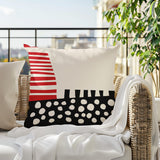 Nea Reversible Indoor/Outdoor Square Pillow