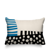 Nea Abstract Reversible Indoor/Outdoor Rectangular Pillow