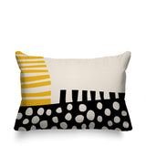Nea Abstract Reversible Indoor/Outdoor Rectangular Pillow