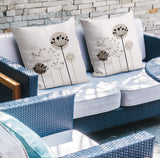 Neka Botanical Reversible Indoor/Outdoor Square Pillow