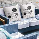 Neka Botanical Reversible Indoor/Outdoor Square Pillow