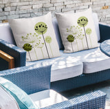 Neka Botanical Reversible Indoor/Outdoor Square Pillow