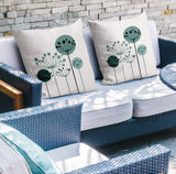 Neka Botanical Reversible Indoor/Outdoor Square Pillow